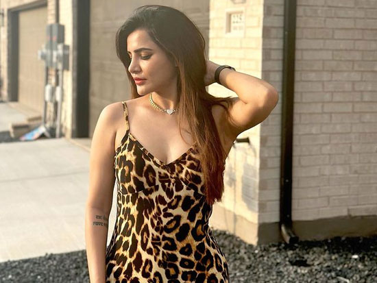 Alluring Pics Of Ashu Reddy In Leopard Outfit